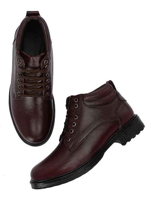 Men's Genuine Leather Ankle Formal lace Up Formal Boots