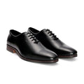 Men's Shoe Black Leather – Round Toe Formal Oxfords: Wrinkle-Free Patent Upper, Lightweight Design, and Cushioned Footbed for All-Day Comfort